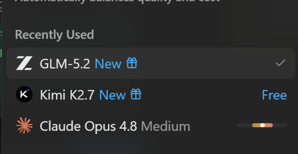 LexnLin's tweet photo. why tf is GLM 5.2 and Kimi 2.7 unlimited in a Devin sub rn?

literally a gold mine https://t.co/iafOQT7Hij