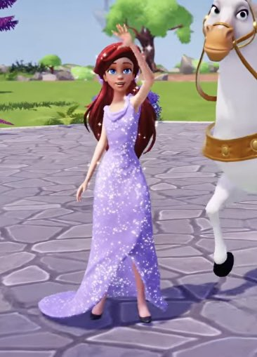 DInfinity_Ariel's tweet photo. So happy that we got another outfit for Ariel. The first since 2024 and I wasn't sure we were getting more. Now I'm hoping to see Flounder and Sebastian in the valley @DisneyDLV https://t.co/CKJP4WdU6x