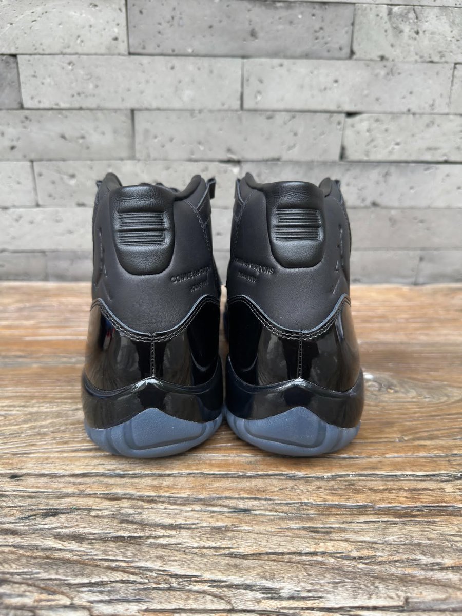 houseofheat's tweet photo. COMME des GARÇONS x Air Jordan 11 "Black" 🖤🖤

📅 Fall 2026 https://t.co/C6yM9MrKE3