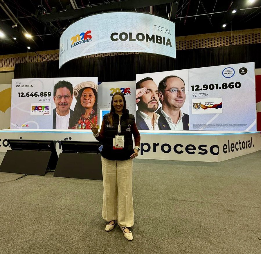 NoemiLuna_Zac's tweet photo. Cada voto cuenta. La democracia descansa en la certeza de las reglas y en la incertidumbre de los resultados.

Fue una grata experiencia observar la transparencia y eficiencia con que el Consejo Nacional Electoral y la Registraduría condujeron esta jornada.

Mis mejores deseos para Colombia y su democracia 🇨🇴