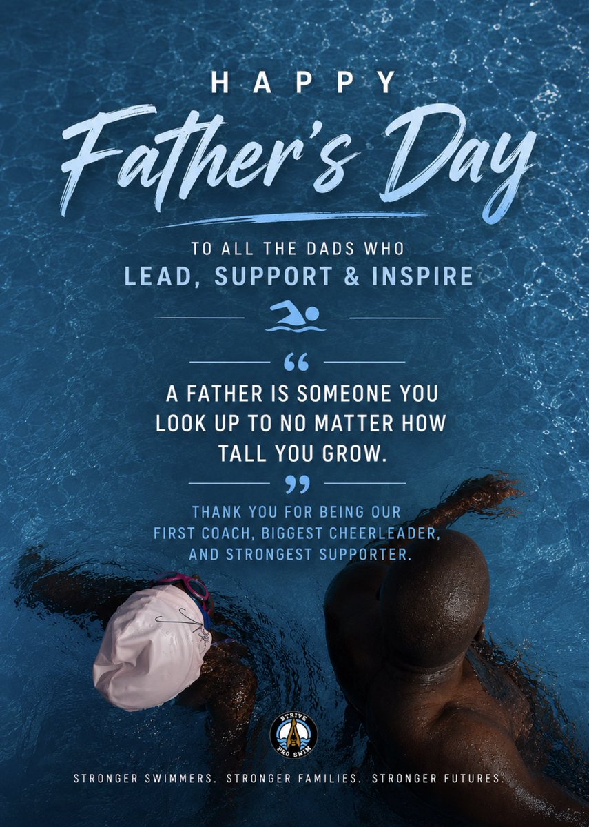striveproswim's tweet photo. To all striving dads, we wish you a happy Father’s Day. Keep being the best dad https://t.co/MJG6x0pBnK