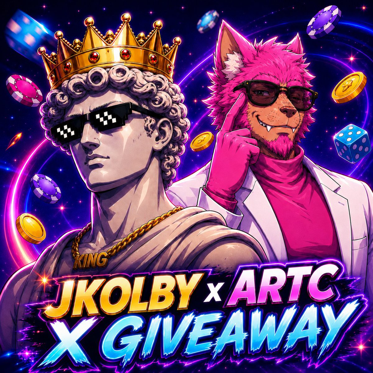 jKolby's tweet photo. Doing a 2 SOL GIVEAWAY! 💸                                 

0.25 to 8 people who:               
• Follow @jKolby & @ArtCbet 
• Drop a LIKE & RT                 
• Tag 2 friends                
• Drop Solana wallets below                                 

Winners announced in 48 hours ⏳
