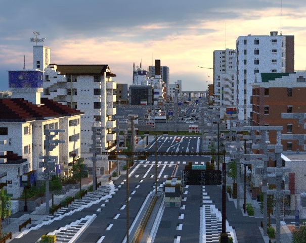 misosiu_Global's tweet photo. Golden hour in the city #味噌汁市  #Minecraft #Minecraftbuilds https://t.co/jpU9maHy8d