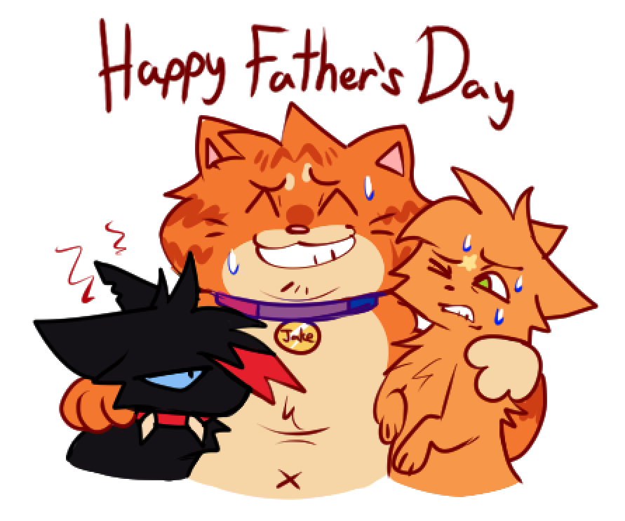 aangellface's tweet photo. happy father's day to jake #warriorcats https://t.co/nli468f4Md