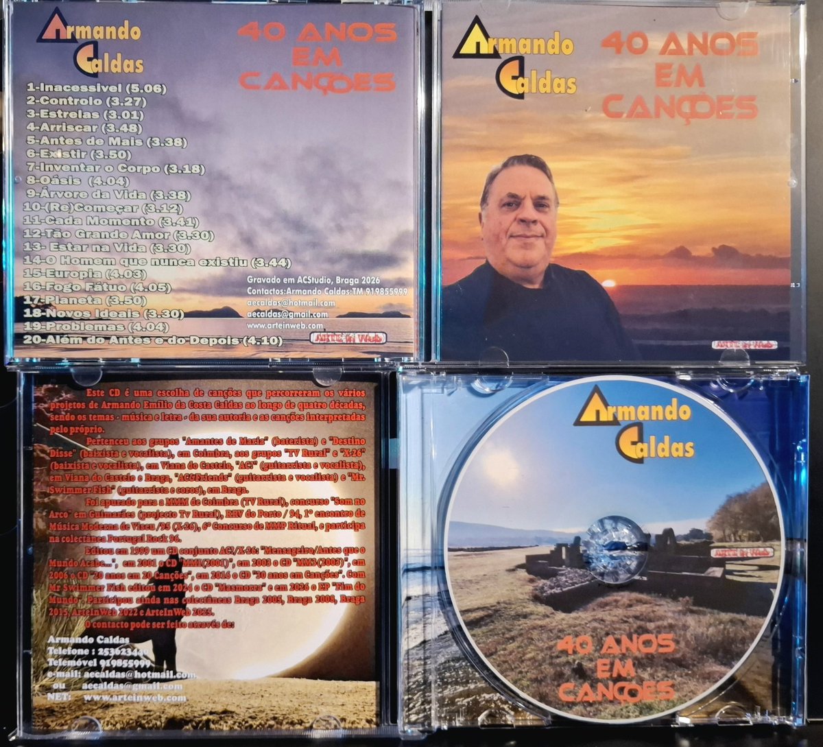 aecaldas's tweet photo. CD "40 Anos em Canções" está pronto! Apresentação a 4 de Julho em conjunto com a apresentação do livro "Para Além do Antes e do Depois" na Biblioteca Lúcio Craveiro da Silva em Braga pelas 11 horas! https://t.co/a6GgVgO69S