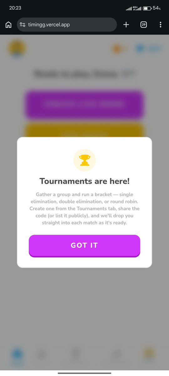 DevEmmy_'s tweet photo. I just shipped the tournament and in-game chatting feature. 🥹🥹

What do you think about this? 
What feature would you like to see? 

Here's the link - https://t.co/6jQ56DarPH https://t.co/neMNQ4uk6R