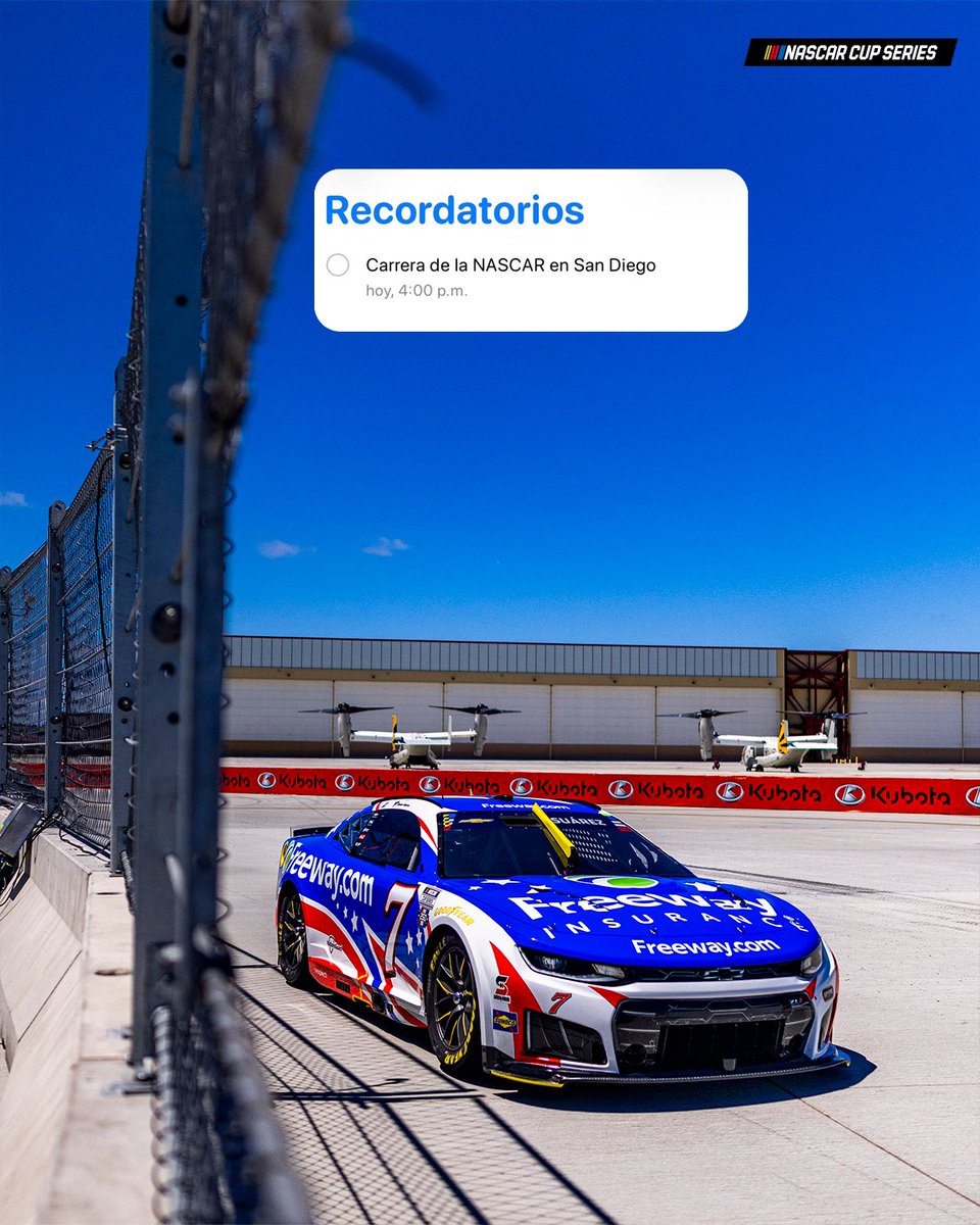 SomosLaNASCAR's tweet photo. Nuestros planes para hoy. 🛩️

*Horario en ET. https://t.co/c5Jk7zZrdX