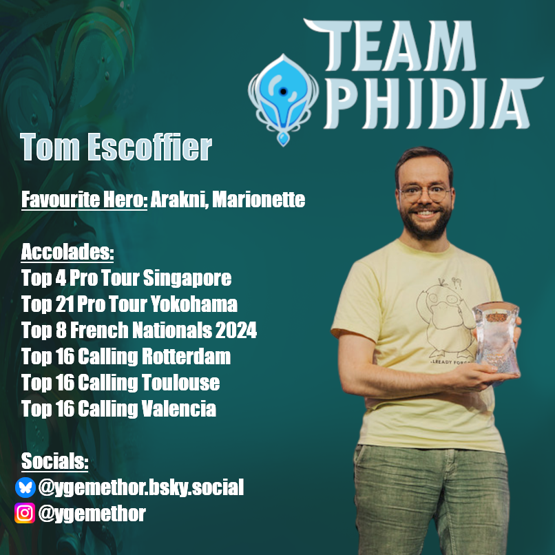 TeamOphidia's tweet photo. Tom had his big break at Pro Tour : Singapore, and has been chasing another Top 8 ever since !
But we're not worried, with such outstanding consistency, it's only a matter of time until you see his name at the top of the leaderboard !

#fabtcg https://t.co/PJ0MxVFtK4