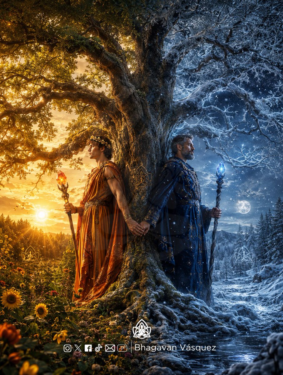 BhagavanVasquez's tweet photo. ☀️🌻 Mientras el Hemisferio Norte celebra #Litha, el Hemisferio Sur honra #Yule. Dos solsticios opuestos, unidos por la misma rueda de la vida. 🌀✨
#Solsticio #Espiritualidad #Wicca #CrecimientoPersonal #bhagavanvasquez https://t.co/mjAYlv31k7