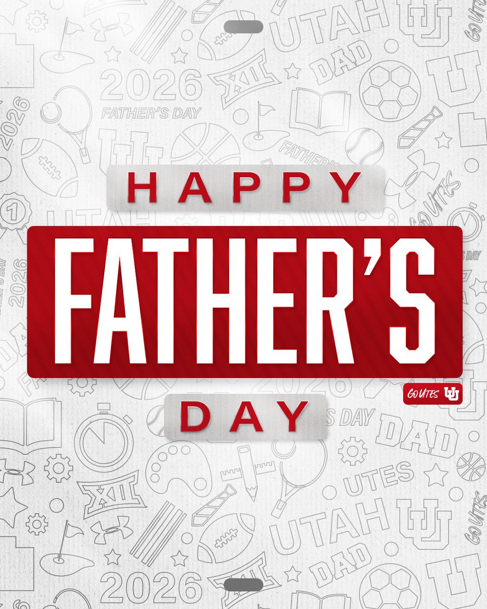 utahathletics's tweet photo. Happy Father’s Day from Utah Athletics!

#GoUtes https://t.co/kYawqdALoC