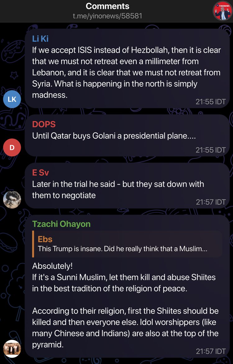 IsraeliTelegram's tweet photo. View original post on Telegram: https://t.co/oJlofd9FYT https://t.co/dytgzSfYi7
