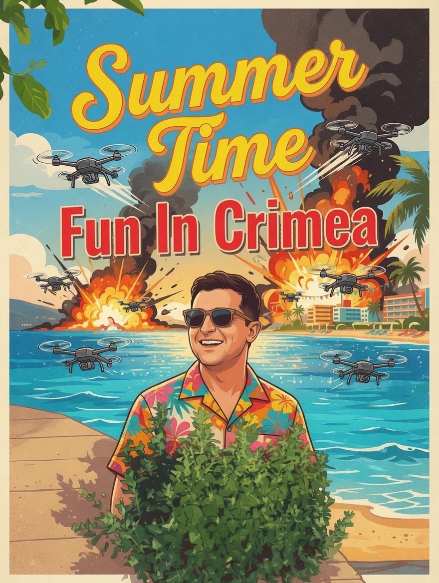 ItsTheEnforcer's tweet photo. Crimea vacation packages now have a 100% off discount thanks to Zelenskyy!

Oddly enough, Russians aren’t buying… 😒 https://t.co/s22dm21EhG