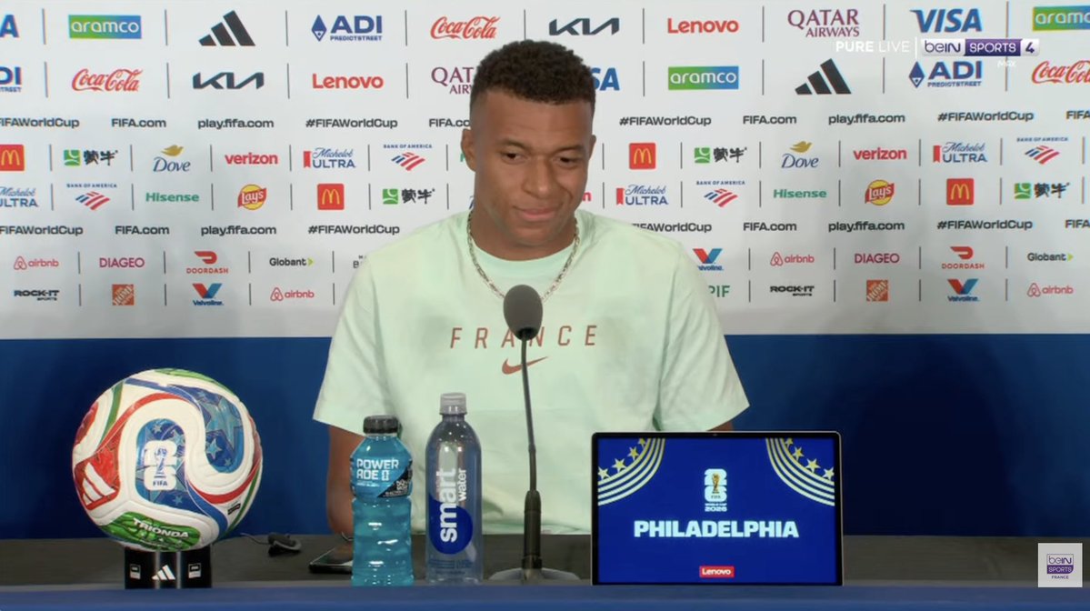 lnstantFoot's tweet photo. 🚨 Kylian Mbappé 🇫🇷 : "JE NE SERAI PAS LÀ À 40 ANS, VOUS M'AUREZ CHASSÉ AVANT. » 😅

(Conf. de presse) https://t.co/XUqPk9hbRy