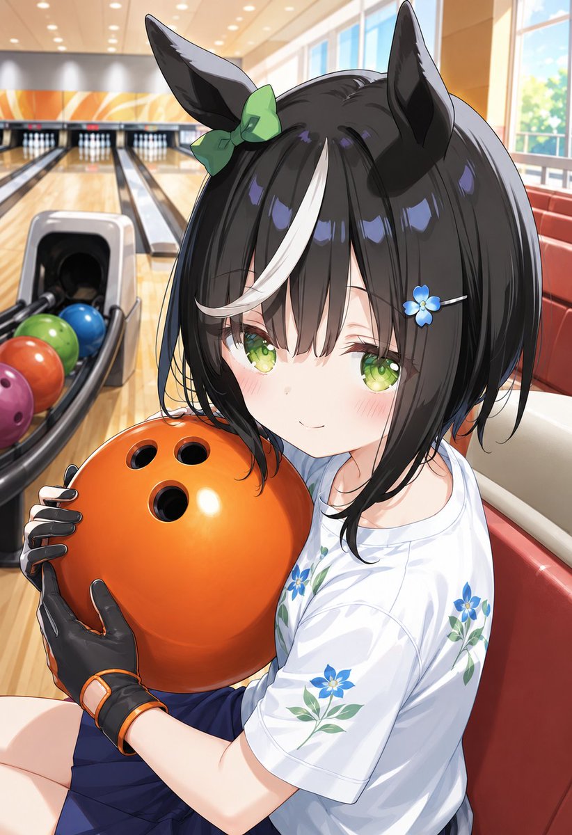 eny7xb's tweet photo. おはようございます☀️
今日6月22日は #ボウリングの日 🎳✨
お気に入りのオレンジボールをぎゅっと抱きしめて、これからストライク狙うよ🐾💖 https://t.co/M1cRP38Wfw