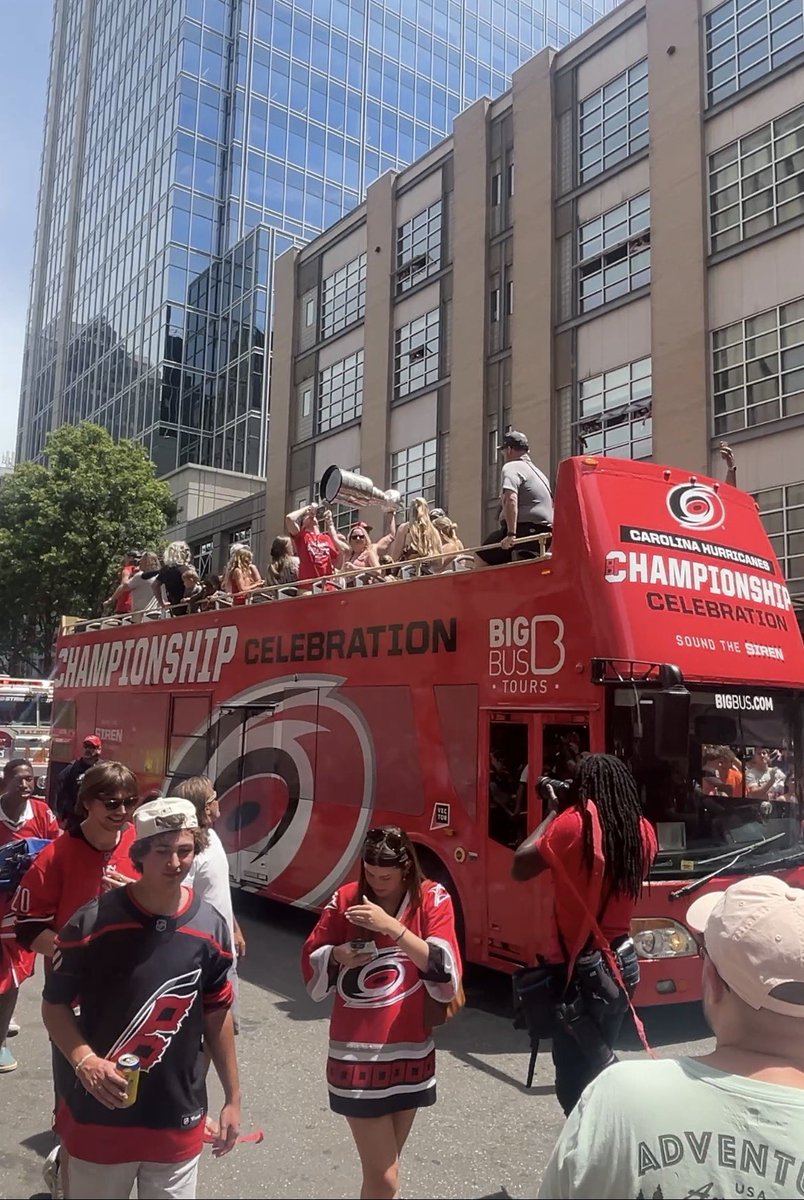 CorbySlaughter9's tweet photo. Stanley Cup parading 🏆 @Canes https://t.co/HJkGoLrnh7