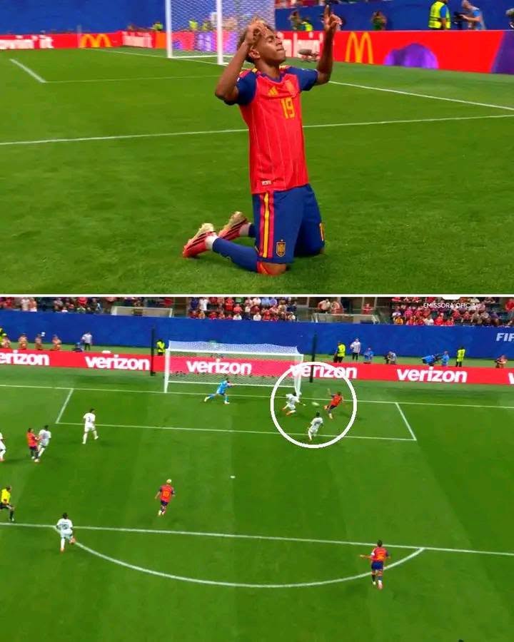ldayo7's tweet photo. Nan viktwa Espagne la 4 - 0, Yamal pwofite make premye goal li nan mondial, epi vini 8e pi jèn jwè ki make Goal nan mondial https://t.co/3FKKjDbkYI