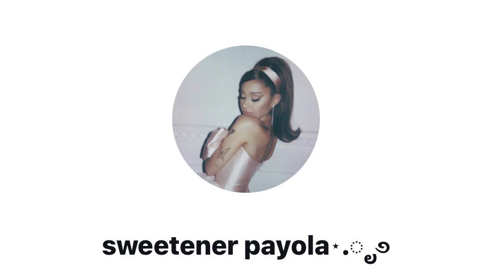 sweetener payola °❀⋆.ೃ࿔*:・ tweet media