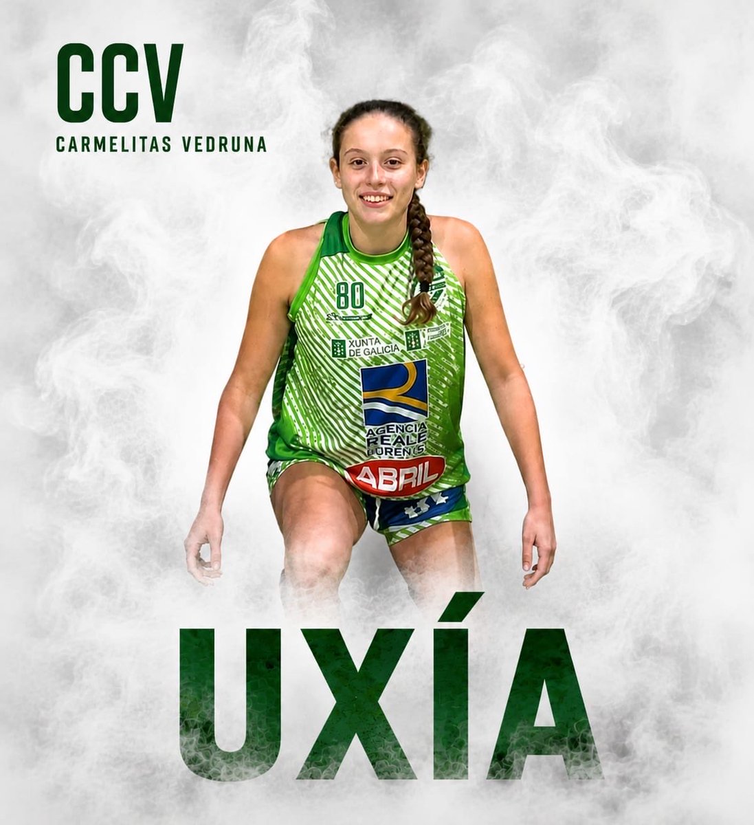 ccvedrunaou's tweet photo. Hoy despedimos a Uxía, que inicia una nueva etapa deportiva lejos de nuestra comunidad. 

Años de esfuerzo, compromiso y crecimiento dentro y fuera de la pista. 

Orgullo de todo lo que ha representado. Te deseamos lo mejor: Carmelitas Vedruna siempre será tu casa 💚🏀 https://t.co/7xJ2qJ0aFH
