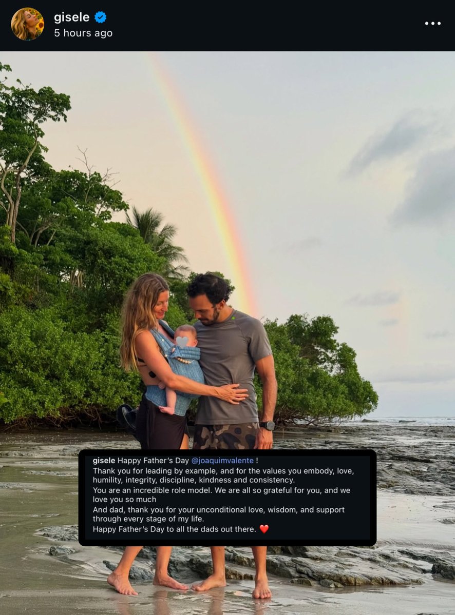 FearedBuck's tweet photo. Tom Brady’s ex-wife Gisele Bündchen snubs him in a new Father’s Day post on Instagram. https://t.co/MGwLUv8pxh