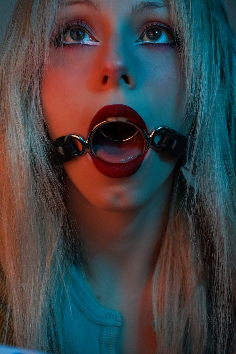 kinkylittlekora's tweet photo. might need a more effective gag to stop a brat from talking back, Sir... https://t.co/ZcGurl571y