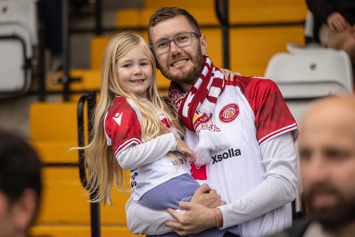 StevenageFC's tweet photo. We hope all Boro’ dads out there have had a special Father’s Day! ❤️ https://t.co/YaR6sbZAsR
