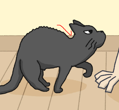 hi_tuni's tweet photo. @LolicOnion its so funny because i was thinking that the gap at the nape of the neck is so narrow and it feels accurate to how my cat's bodies get when they're angry or uber playful with me. very good job lmaoooo https://t.co/i0OsHRuaMX