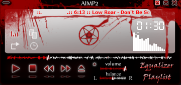 ThatGeralT's tweet photo. to this date - THE BEST AIMP skin! metal af and great design, all buttons very clear, nice and clean with some blood splatter here and there ^^

#aimp #music #metal #rock https://t.co/lnE6MUoCDS