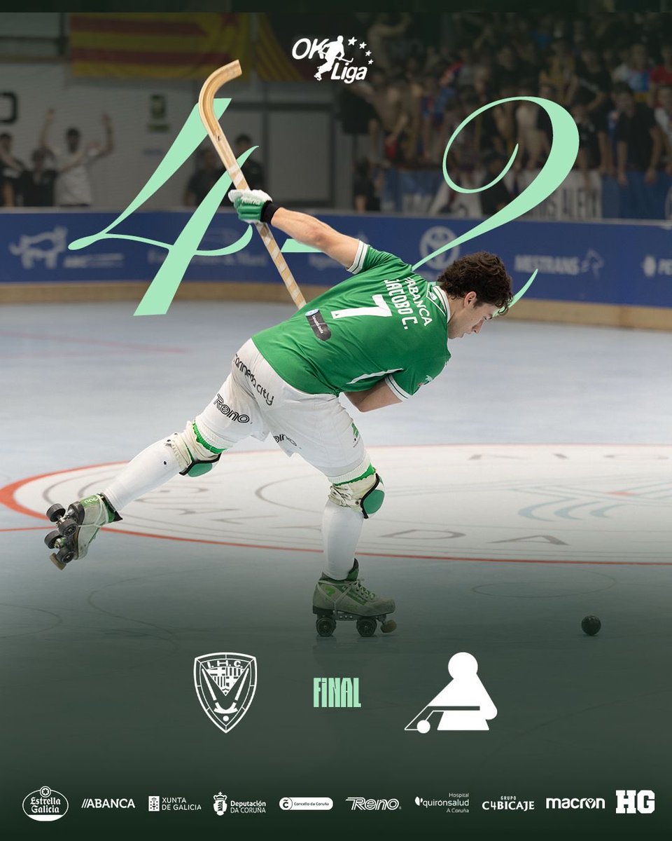 HockeyClubLiceo's tweet photo. Final en Igualada.

4 - 2 , intensidade, garra e empeño, valores que describen o ADN Liceísta, mostrado hoxe e sempre.

🔴 Matías Pascual (2’)
🔴 Matías Pascual (5’)
🟢 Nil Cervera (13’)
🟢 Dava Torres (29’) 
🔴 Marc González (33’) 
🔴 Marc González (36’) 

Grazas a todos os que deixastedes a gorxa no Pavillón. 💚

Martes 23, A Coruña todos con nós, ESTOUPA PALACIO! 

HORARIO: PENDIENTE DE CONFIRMAR RFEP

#ESTOUPAPALACIO #IMOS #CORUÑACONNOS