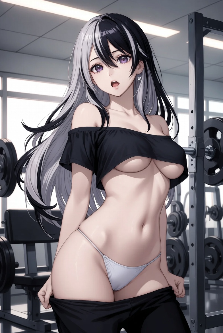 AikaNoir's tweet photo. Aika caught mid-change 🔥 #AikaNoir #SFW https://t.co/mUo65bqxdY