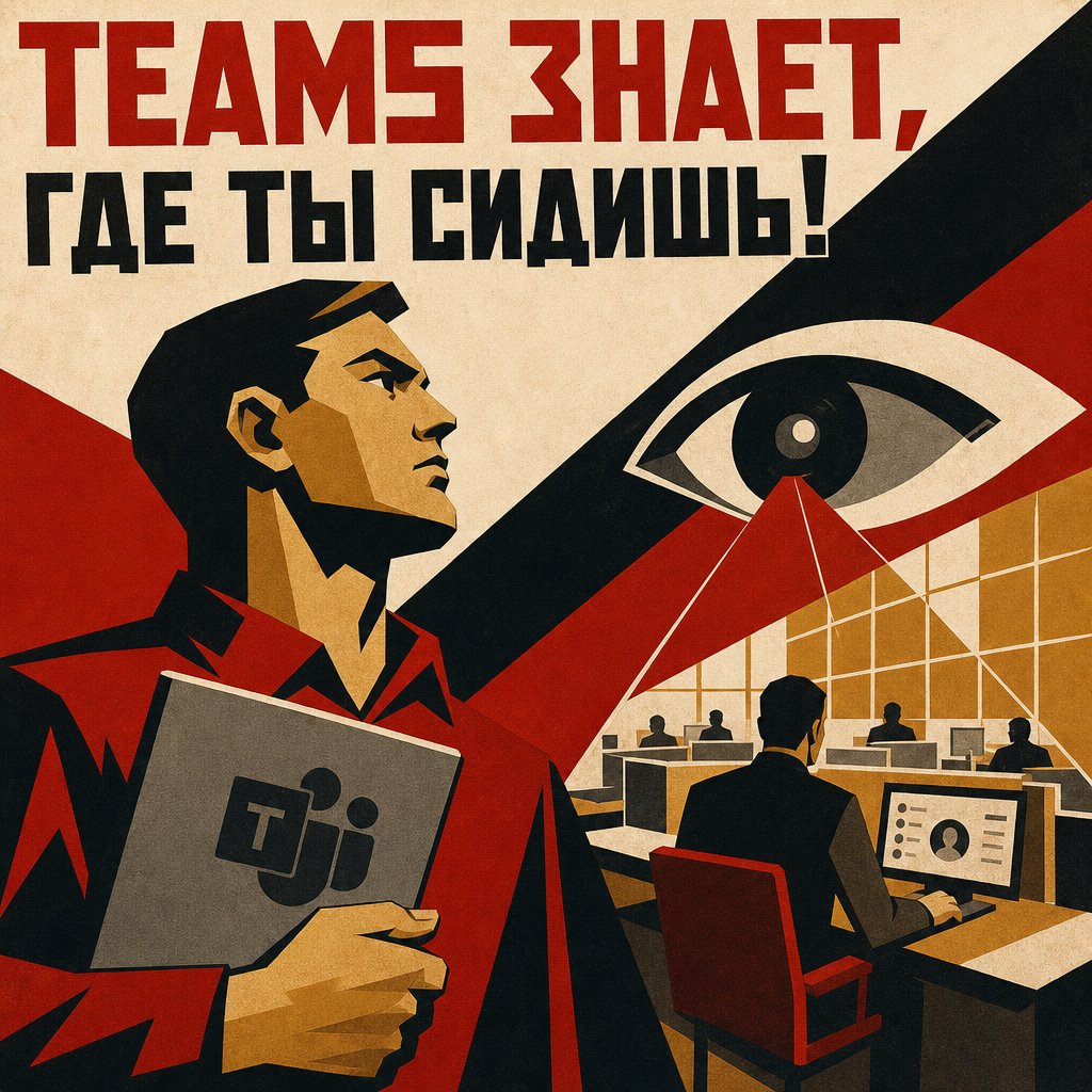 TopVS999's tweet photo. Microsoft Teams с июня будет автоматически фиксировать твоё присутствие в офисе — просто по факту подключения к корпоративному Wi-Fi. Никаких кнопок, никаких журналов. Открыл ноутбук — ты уже в базе. 📡

Компании давят на возврат в офисы, и ручная проверка — это дорого и неловко для HR. Автоматика решает задачу элегантно. Но вот нюанс: сотрудников никто не спрашивает — функция включается на уровне организации. Твой работодатель просто нажимает кнопку. 🔥

Сегодня Wi-Fi, завтра GPS-геометка? Логика «мы просто хотим знать, пришёл ли ты» имеет свойство расширяться — и история корпоративной слежки это подтверждает раз за разом. 💰

#Microsoft #Teams #Слежка #Офис #Технологии

👉 https://t.co/uA3VmJU5qt