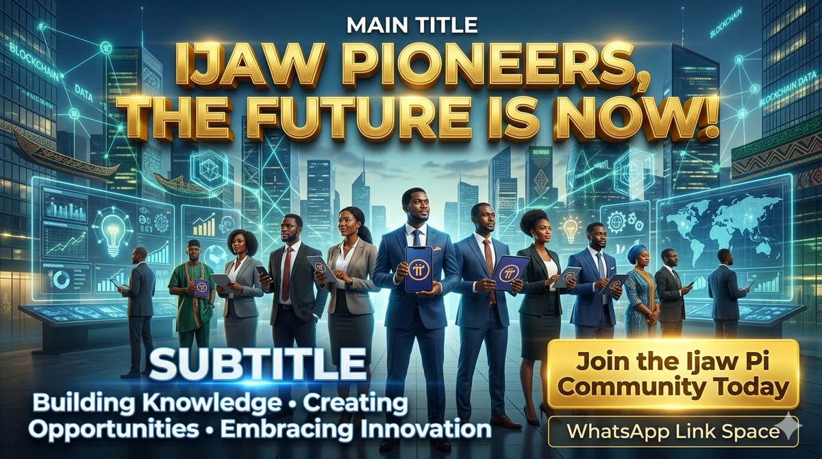 HitlerFunakpo's tweet photo. 🔥 IJAW PIONEERS, THE FUTURE IS NOW! 🔥

The digital economy is growing fast. Let us unite, learn, build, and prepare for tomorrow's opportunity
Join the community:
https://t.co/XCZM1psR0P

#PiNetwork #IjawNation #PiPioneers #Bayelsa #NigerDelta #DigitalFuture https://t.co/eqgPF5j4jh