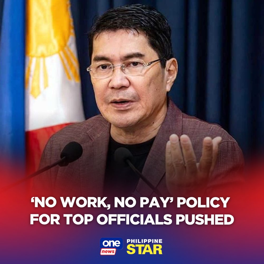 PhilippineStar's tweet photo. “It should be equal – whether you are an ordinary employee or a high-ranking official, it should be ‘no work, no pay’ for everyone,” Sen. Erwin Tulfo said. https://t.co/n3W7bYnWms | via @onenewsph https://t.co/8iS5wSZiAE