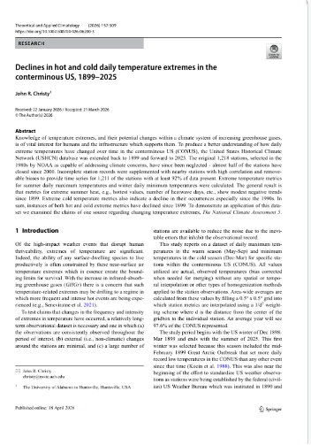MichelleJil's tweet photo. #auspol This new paper on decline of weather extremes will irritate a lot of climate alarmist. This was their last hope. Its probably true since less was reported  because of decreased communications that extremes have markedly decreased. Now that might be a fact worth exploring https://t.co/hi0hWMKtSj