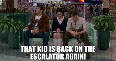 toyguymat's tweet photo. @blankspotato Mallrats taught me to fear and respect the escalator 😎👍 https://t.co/kE3iHhsDjq
