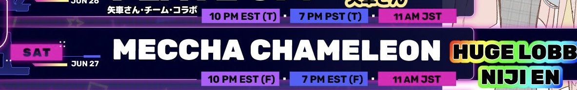 tinykkuno1's tweet photo. looks like there’s going to be a huge niji meccha chameleon collab on saturday and 🔮 is a part of it ! https://t.co/vfmNNGz5WH