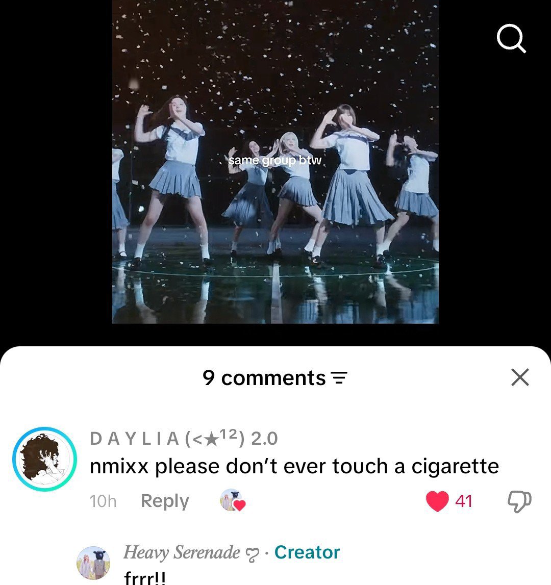 yesnt_or_yesnt's tweet photo. nmixx please don't ever touch a cigarette https://t.co/DcGp3uQ0e6