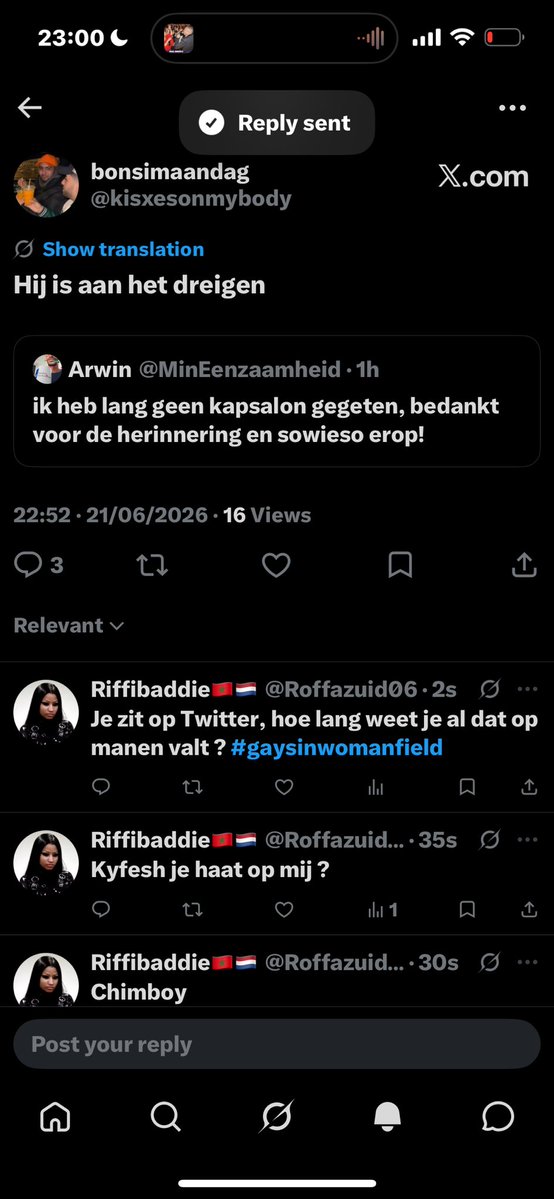 Roffazuid06's tweet photo. Zo gaan we met de haters om https://t.co/GxtC9I92Z2