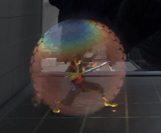KHMLTomorrow's tweet photo. ✨why do I feel like they only gave Sora a block that looks like Reflect Magic to please the KH2 fans? https://t.co/s9FW0YrrLE