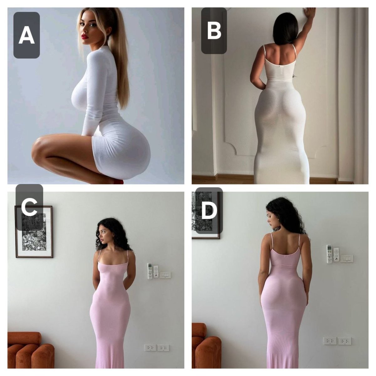 wanessagmes's tweet photo. A,B,C or D? Pick a favorite https://t.co/6MUygfc3UY