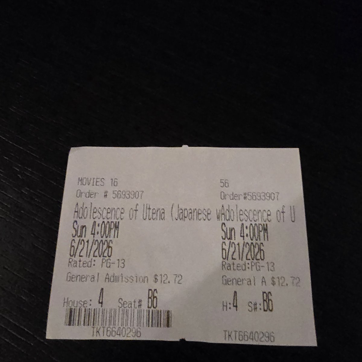 contrrob000's tweet photo. About to watch Utena on the big screen https://t.co/nGqWTeHxNA