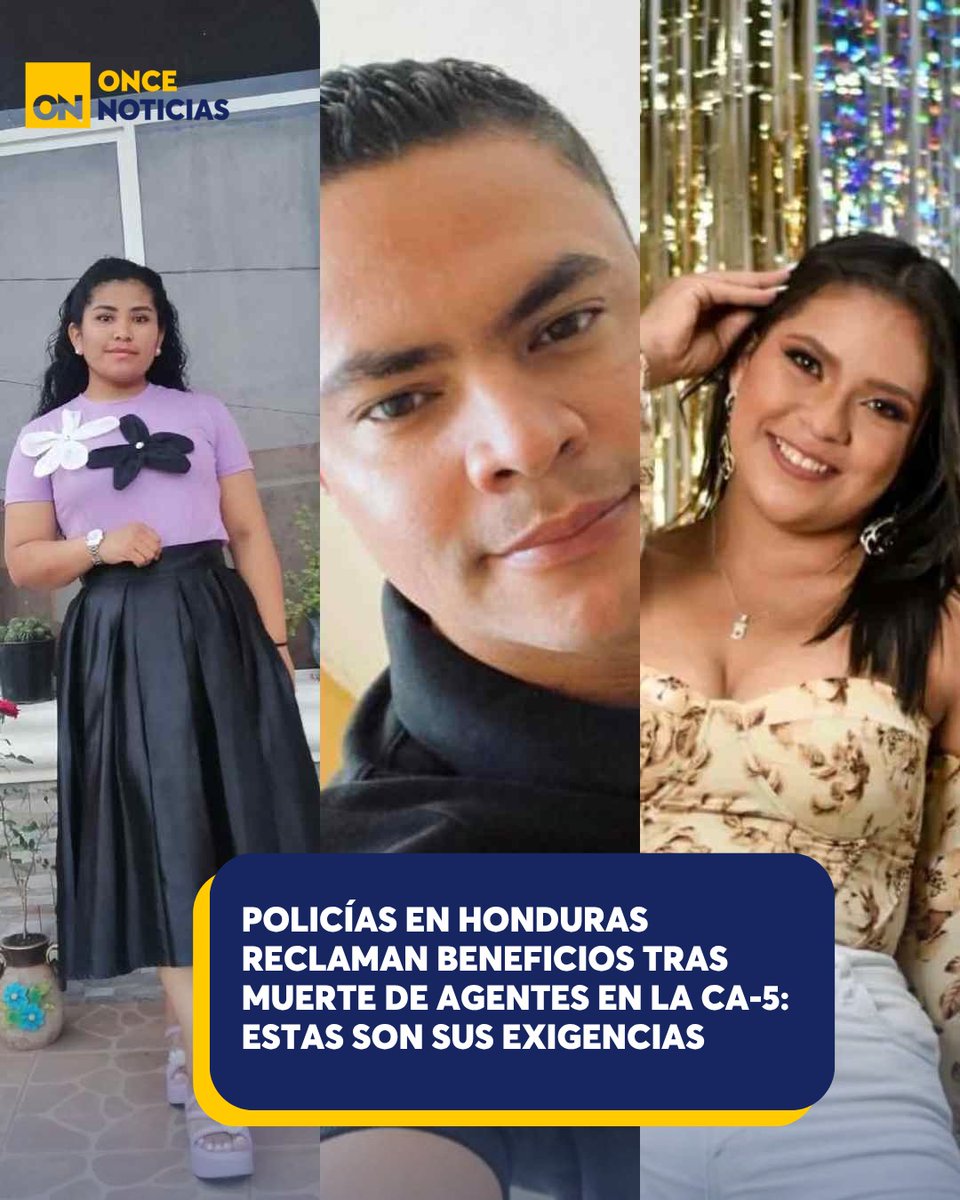 canal11hn's tweet photo. 🚨 Policías hondureños solicitan al Gobierno apoyo integral para las familias de los agentes fallecidos en la CA-5.
Estas son sus exigencias 👉🏻 https://t.co/SgqxFjfzKw
#Policías #Tragedia #CA5 #Comayagua https://t.co/N48sqjb3Zq