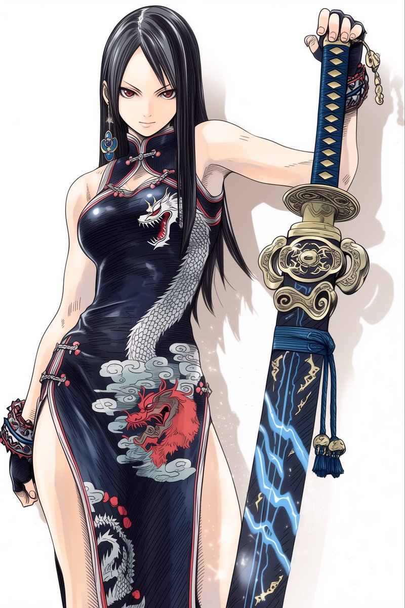 black_hound1980's tweet photo. 龍門刀姫　雷鳴 https://t.co/rqbPp6GPD7