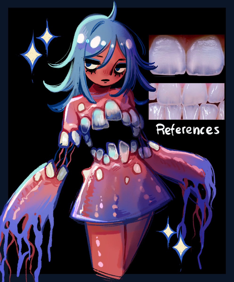feefal_'s tweet photo. Thinning enamel… inspired by my dentist telling me I can’t have Monster energy drinks anymore😔 https://t.co/PsxjpnGjvs