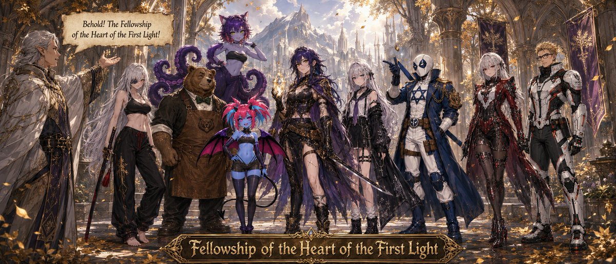 solak42_AI's tweet photo. I love this Fellowship group!
@schizowithatank 
@Le_Tavernicole 
@Synnerette 
@KaoriSinclair 
@DantaroDanstar 
#solak42ai #AIart️️️️️️️️️️️️️️️️️️️️️️️️️️️️️️️️️️️️️️️️️️️️️️️️️️️ #aiイラスト https://t.co/8DBxTfSR0w