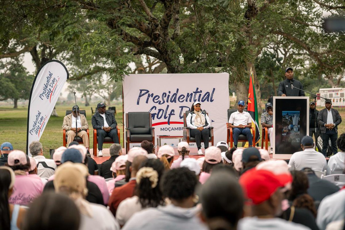 basiliomuhate's tweet photo. A golf course can be more than a sporting venue—it can be a platform for investment, tourism, partnerships and economic growth.

Honoured to join the Presidential Golf Day 2026, led by President Daniel Chapo.

Mozambique is ready to compete, attract investment and unlock new opportunities for its people. 🇲🇿⛳

#PresidentialGolfDay2026 #InvestInMozambique #GolfTourism