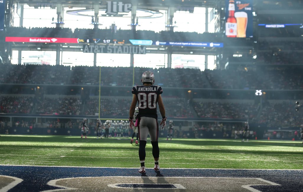 BostonCream's tweet photo. Danny Amendola more days until Patriots football. https://t.co/tQuk1C83VC