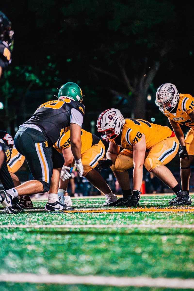 DavidJDorsett's tweet photo. Blessed to be named Best Offensive Lineman on the North team at the Phil Simms North vs South All-Star Game. Great team win 14��6. Back to work. https://t.co/6QxXjUiI4S