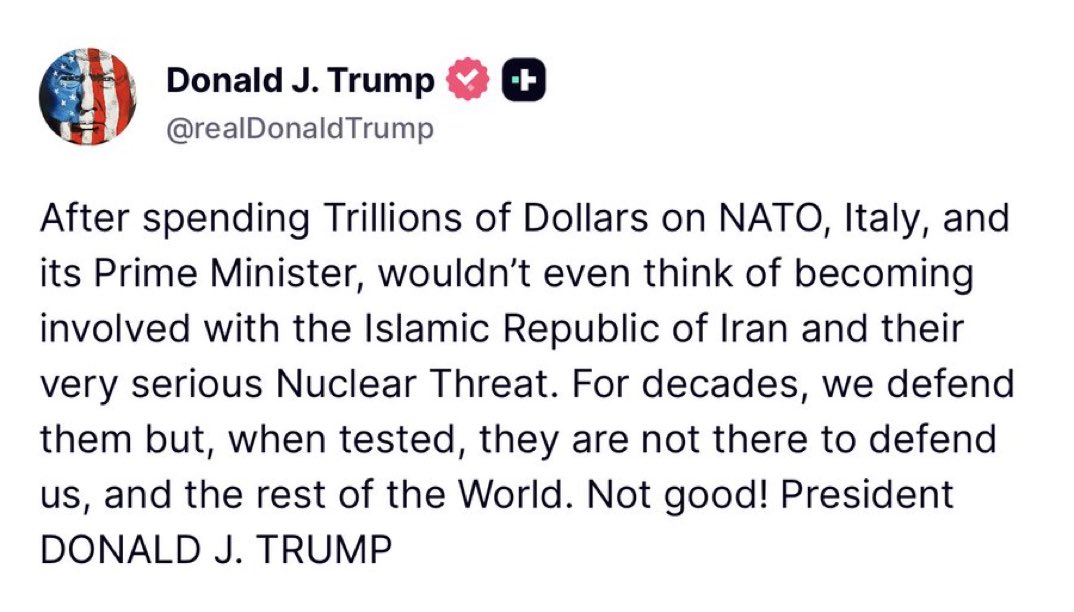 __0HOUR1_'s tweet photo. Leave NATO its a money suck https://t.co/s5KUYwBM0f