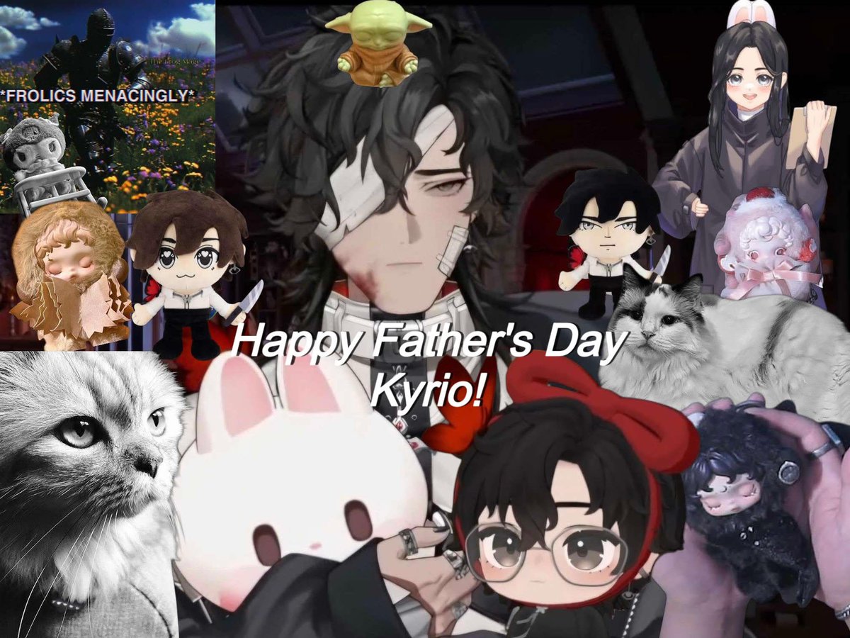 aritiny1024's tweet photo. A bit late but Happy Father's day Kyrio! 
Congratulations for giving birth so many times in your 27 years on this earth 🎉👶🏻 
#KyrioCifer #LolCifer 
(beautiful edit done by marsi :33) https://t.co/Oo1QOODBGY