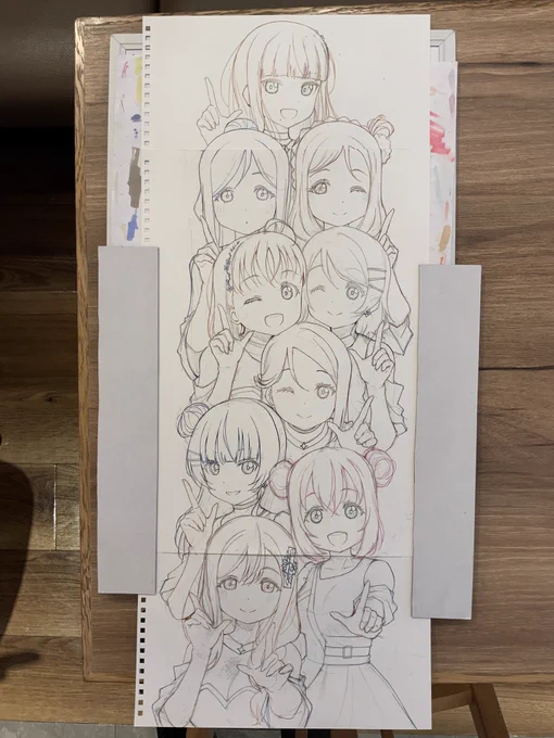 のぼり絵制作過程